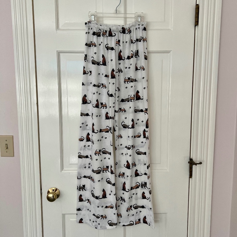 Siamese cat pattern Lounge Pants, size small